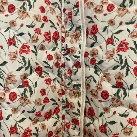 NWT - Draper James RSVP Quilted Floral Tie-Waist Jacket - Picture 5 of 11